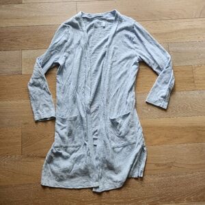 OLD NAVY | Thin baby blue open long cardigan with pockets